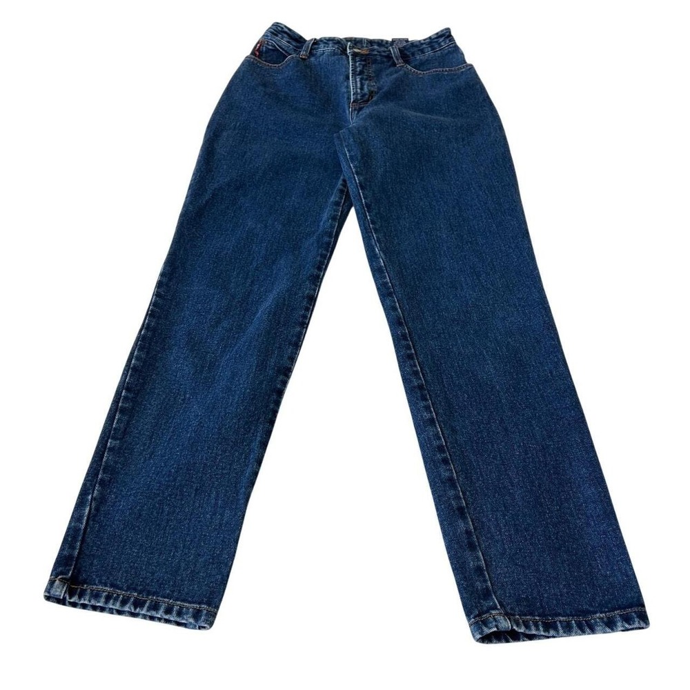 Gap Women's High Rise Vintage Slim Jeans Sz 20/35R Blue Dark Wash Preppy Casual
